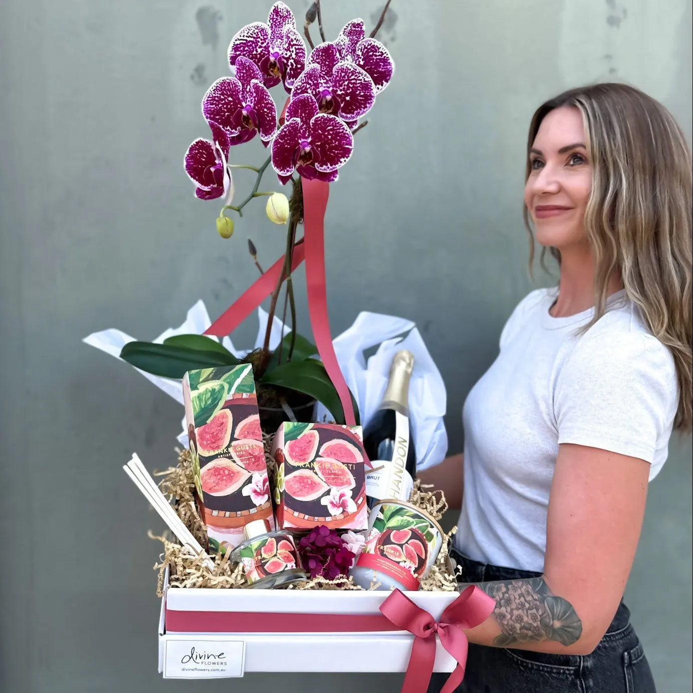 Orchid Celebration Luxe Hamper | Divine Flowers