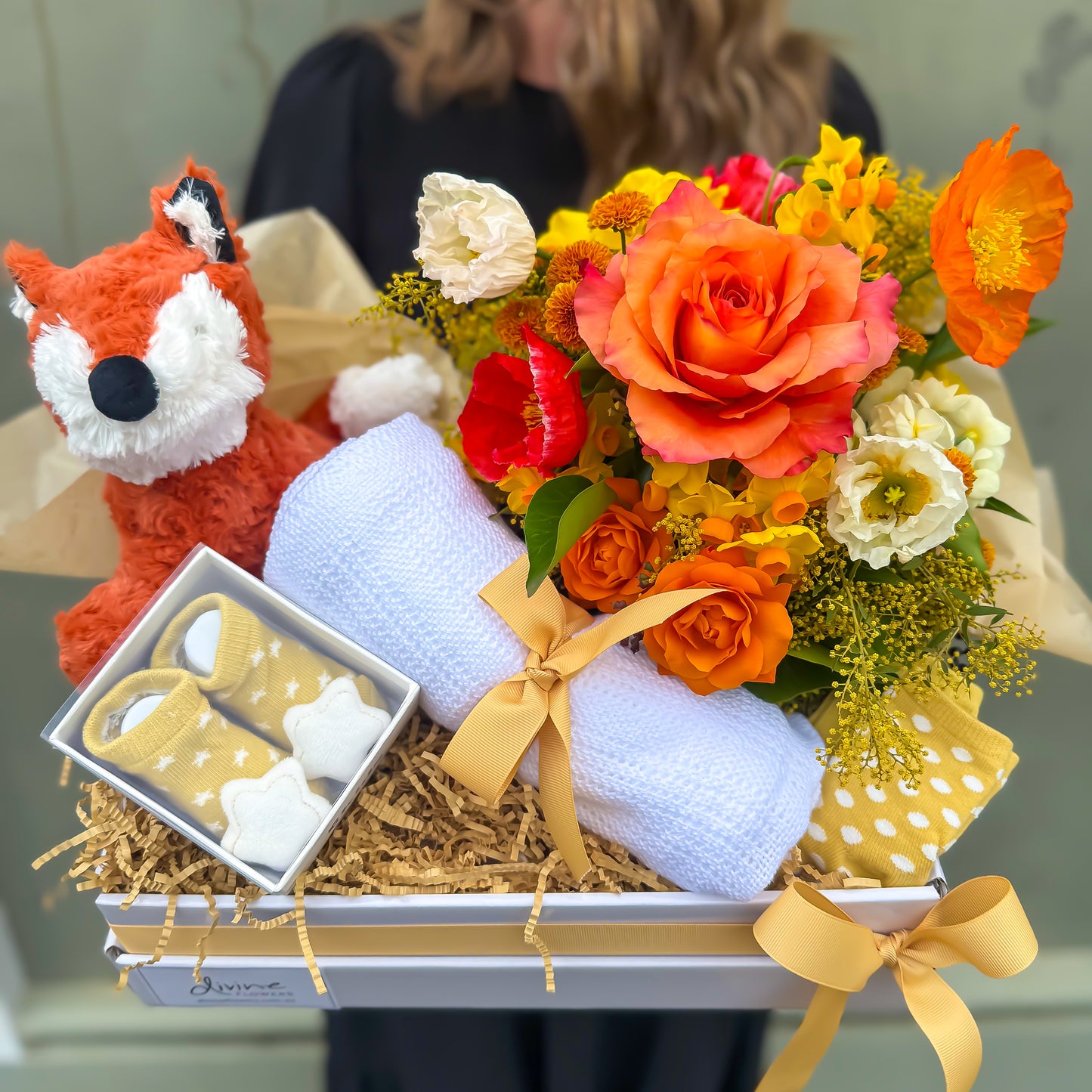 Felix the Fox Hamper in Sun Kissed Orange