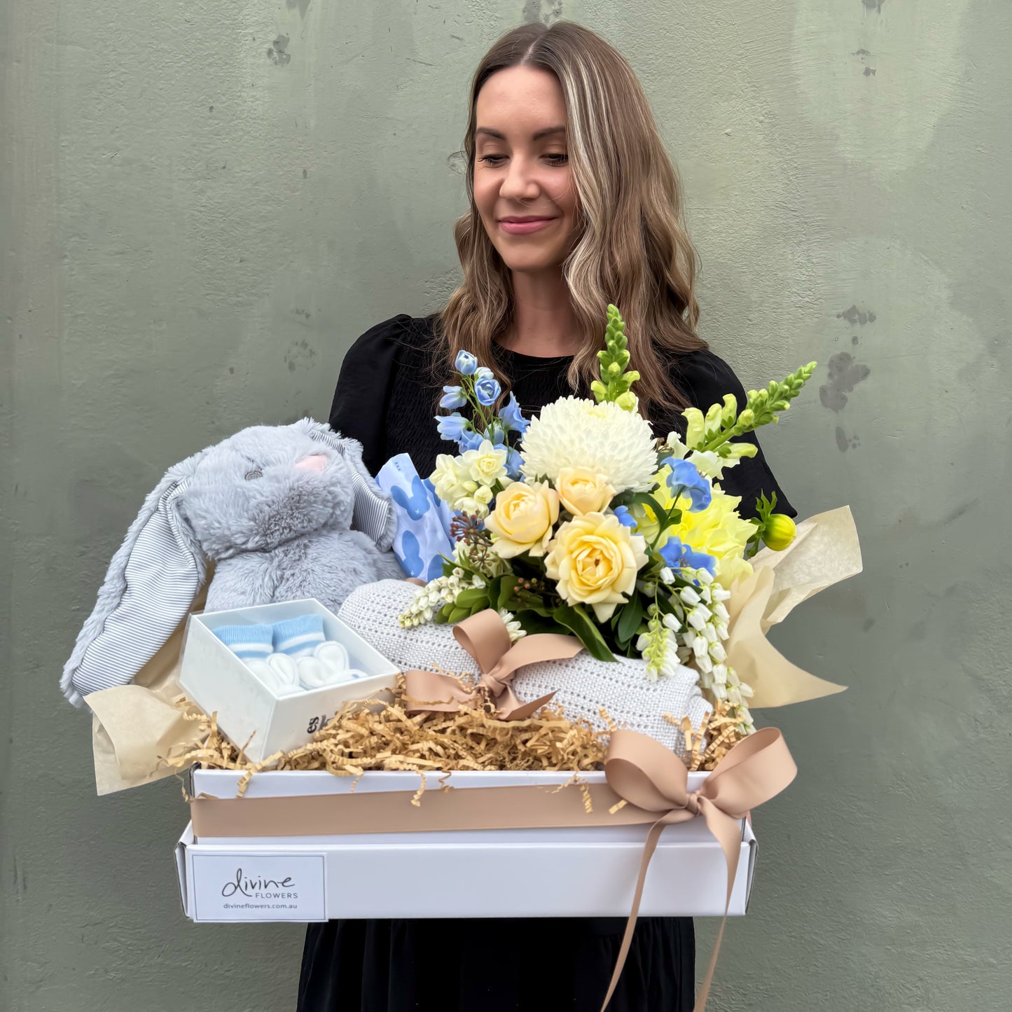 Baby Blue Bunny Hamper