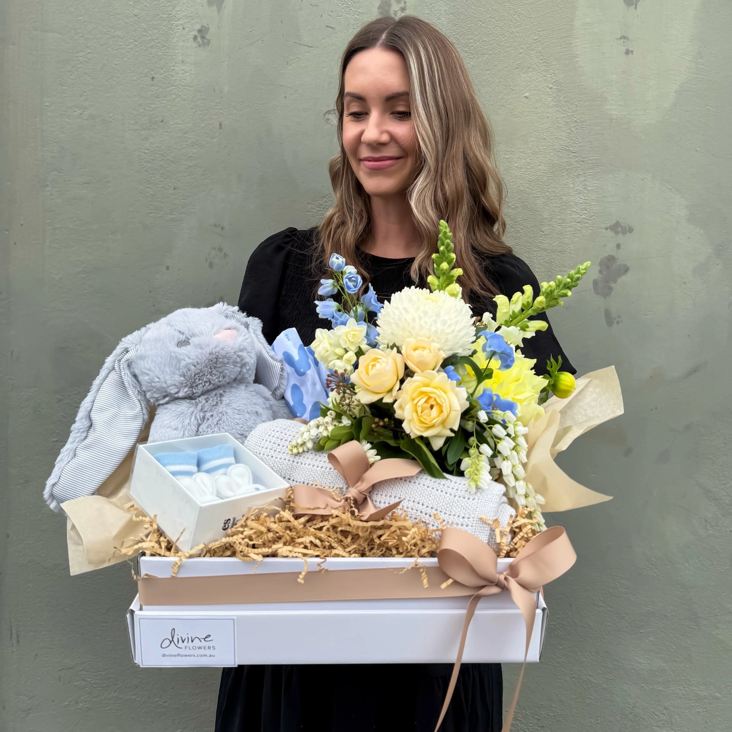 Baby Blue Bunny Hamper