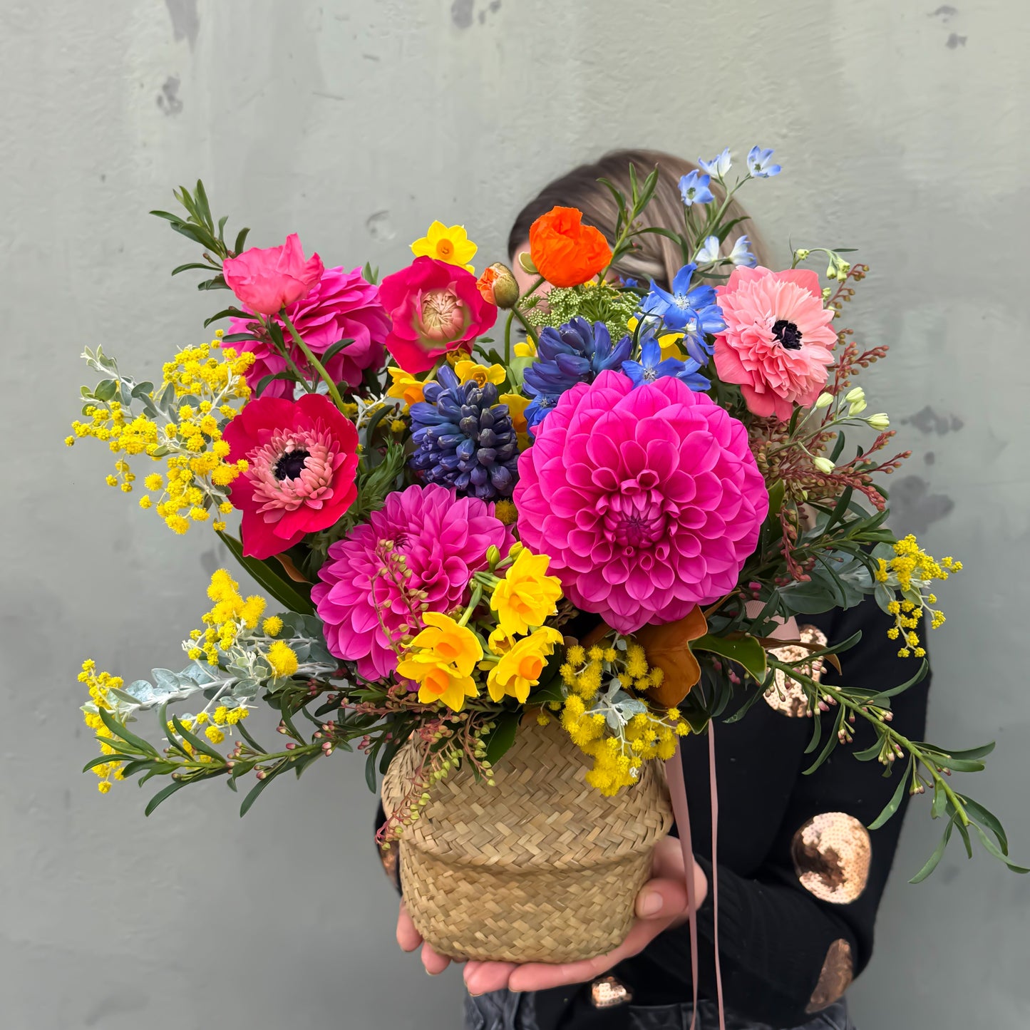 Woven Wildflower Basket