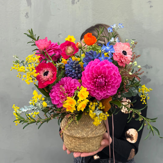 Woven Wildflower Basket
