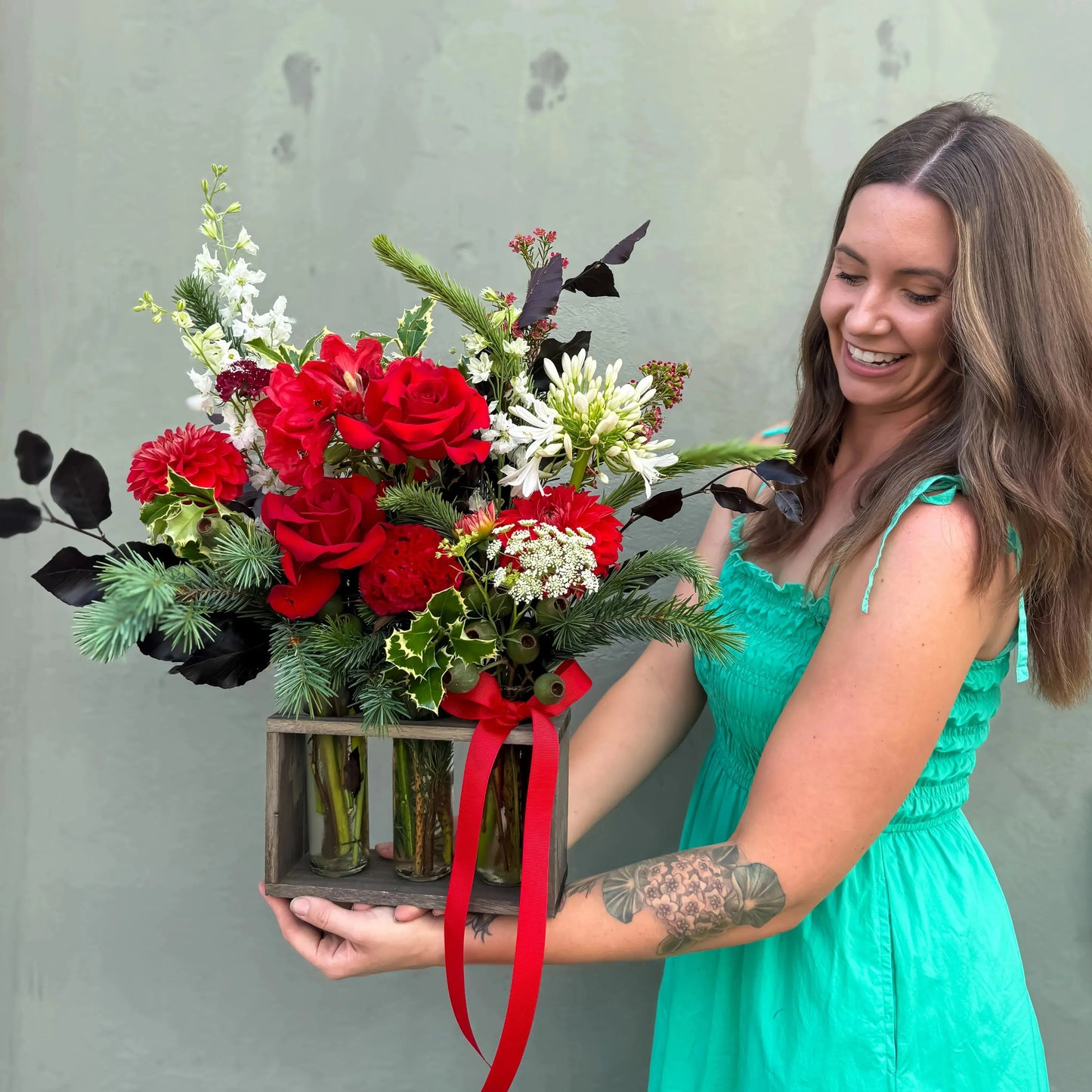 Rustic Mossbud Charm