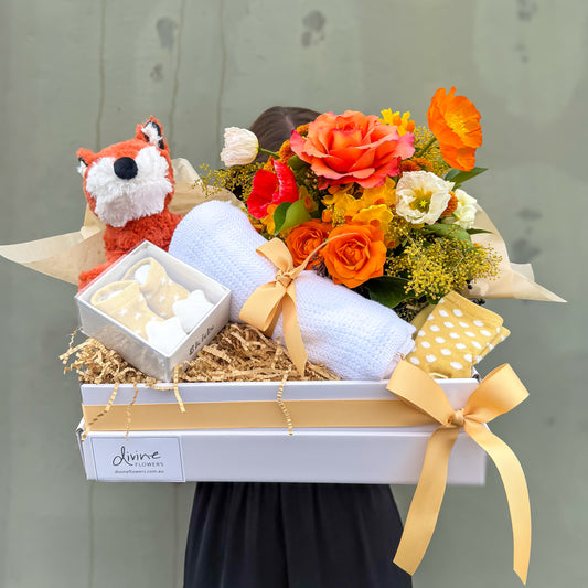 Felix the Fox Hamper in Sun Kissed Orange