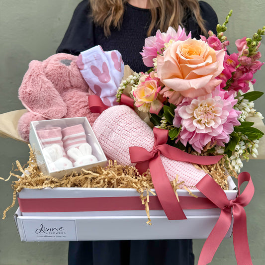 Pretty in Pink Baby Hamper
