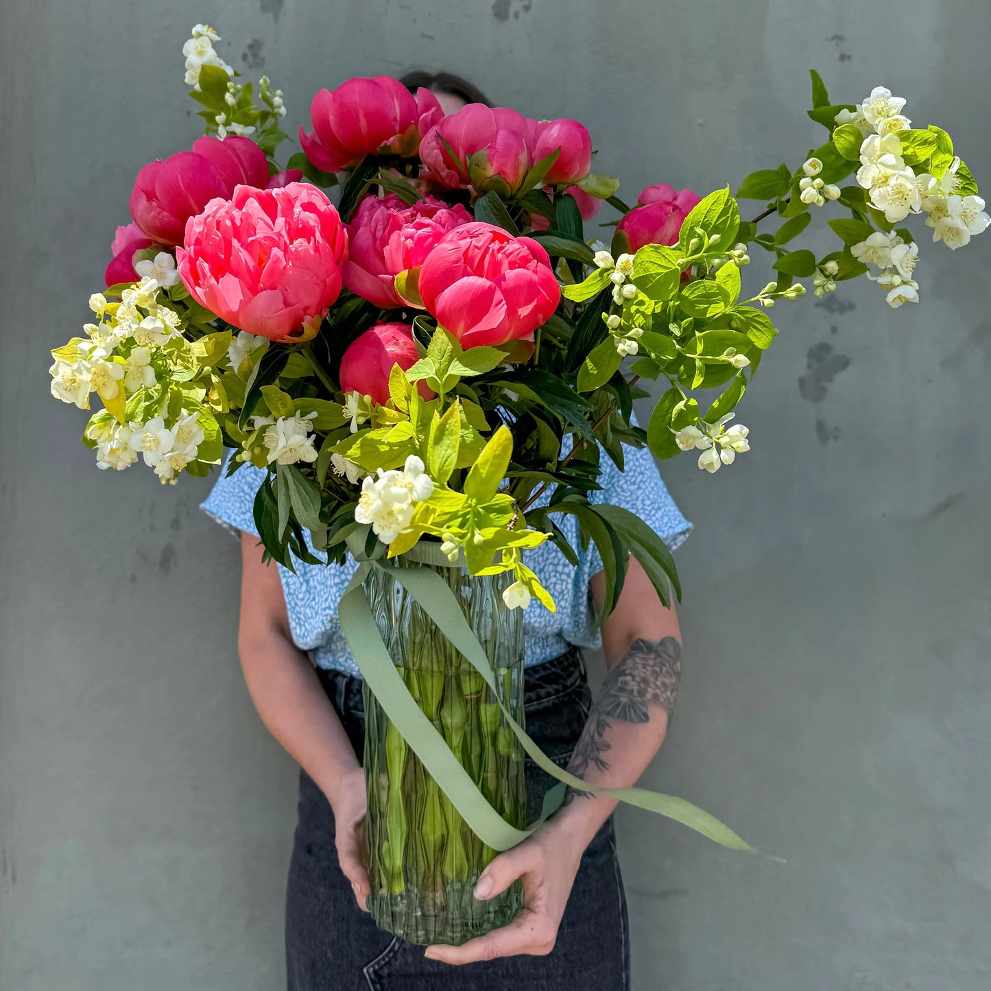 Divine Peonies in Vase