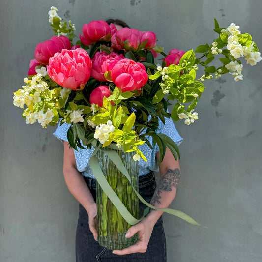 Divine Peonies in Vase