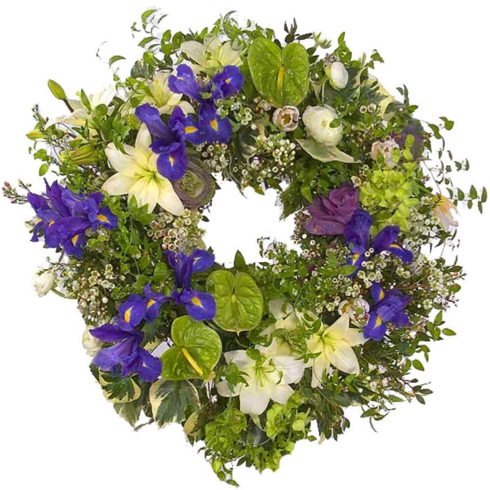 Wreath-Purple and Green